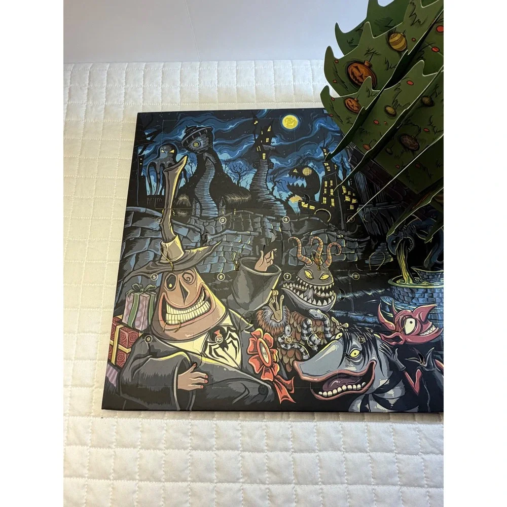 Disney Nightmare Before Christmas Pop-Up Advent Calendar Book 1 Ornament Missing
